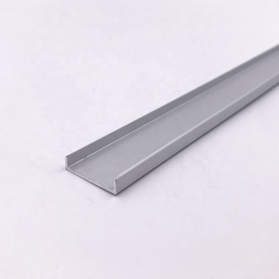 18mm U الشكل الألومنيوم الملامح الزخرفية بلاط الشحذ