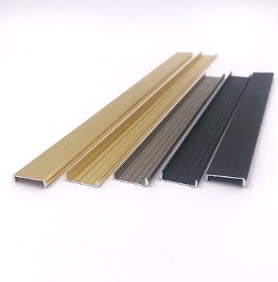 16.3mm U Shape 6063 T5 ألومنيوم تريم بروفيلز زخرفيّ قرميد شحذ