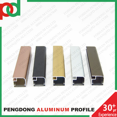 ملفات تعريف الألومنيوم المقبضات السحب للمطبخ خزانة الزجاج شاشة الباب الإطار هو سبيكة