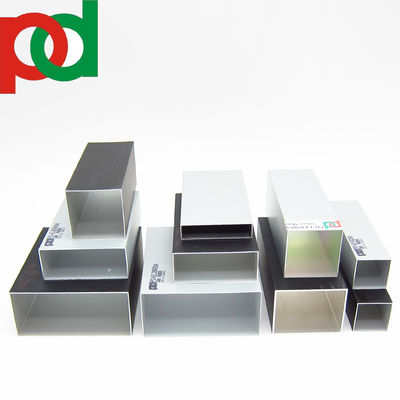 سعر جيد 6063 T5 أنابيب الألومنيوم المجوفة مستطيلة الألومنيوم مربع أنابيب الألومنيوم الزاوية متصل
