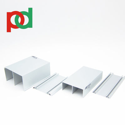 ملفات ألومنيوم بلون حبيبات الخشب بطول 5.8 متر للأثاث المصنوع من خزائن الملابس المنزلقة والمصنعة بواسطة محترفين