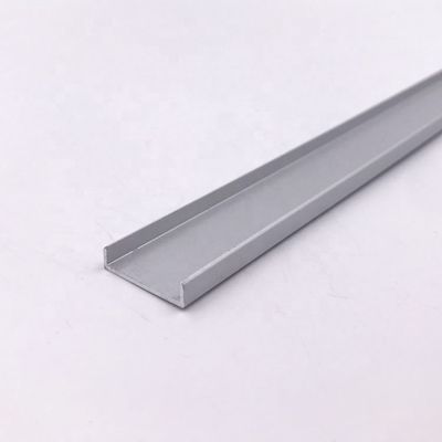 سعر جيد 18mm U الشكل الألومنيوم الملامح الزخرفية بلاط الشحذ متصل